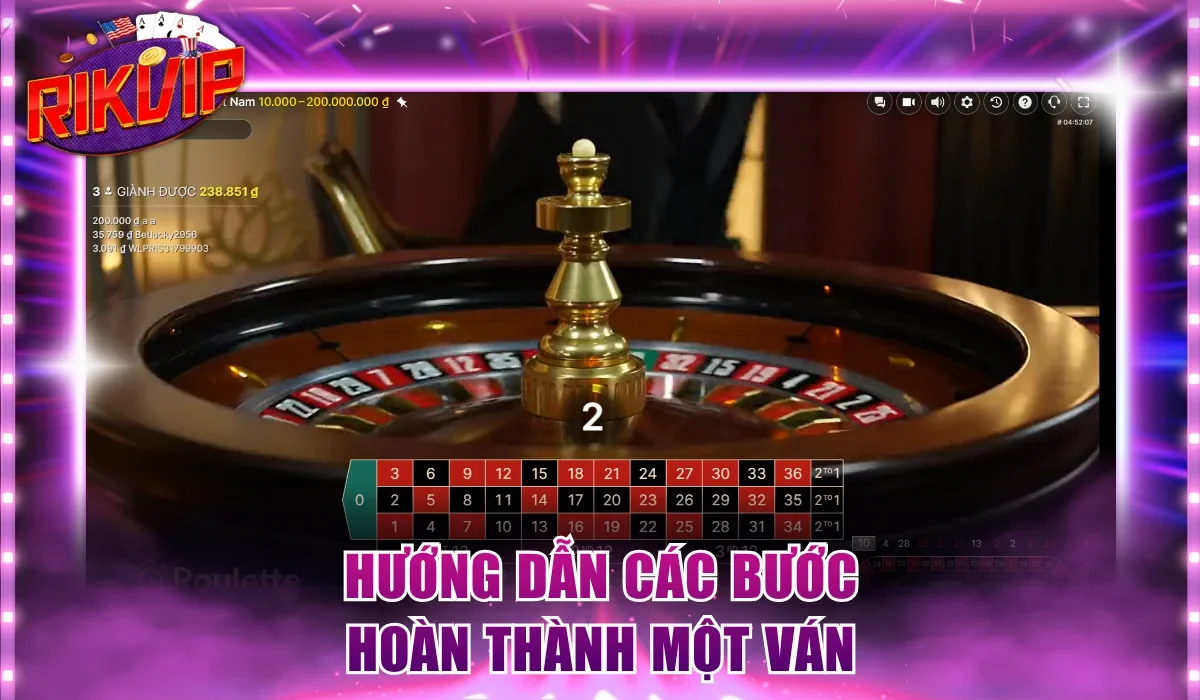 Hướng dẫn các bước hoàn thành một ván
